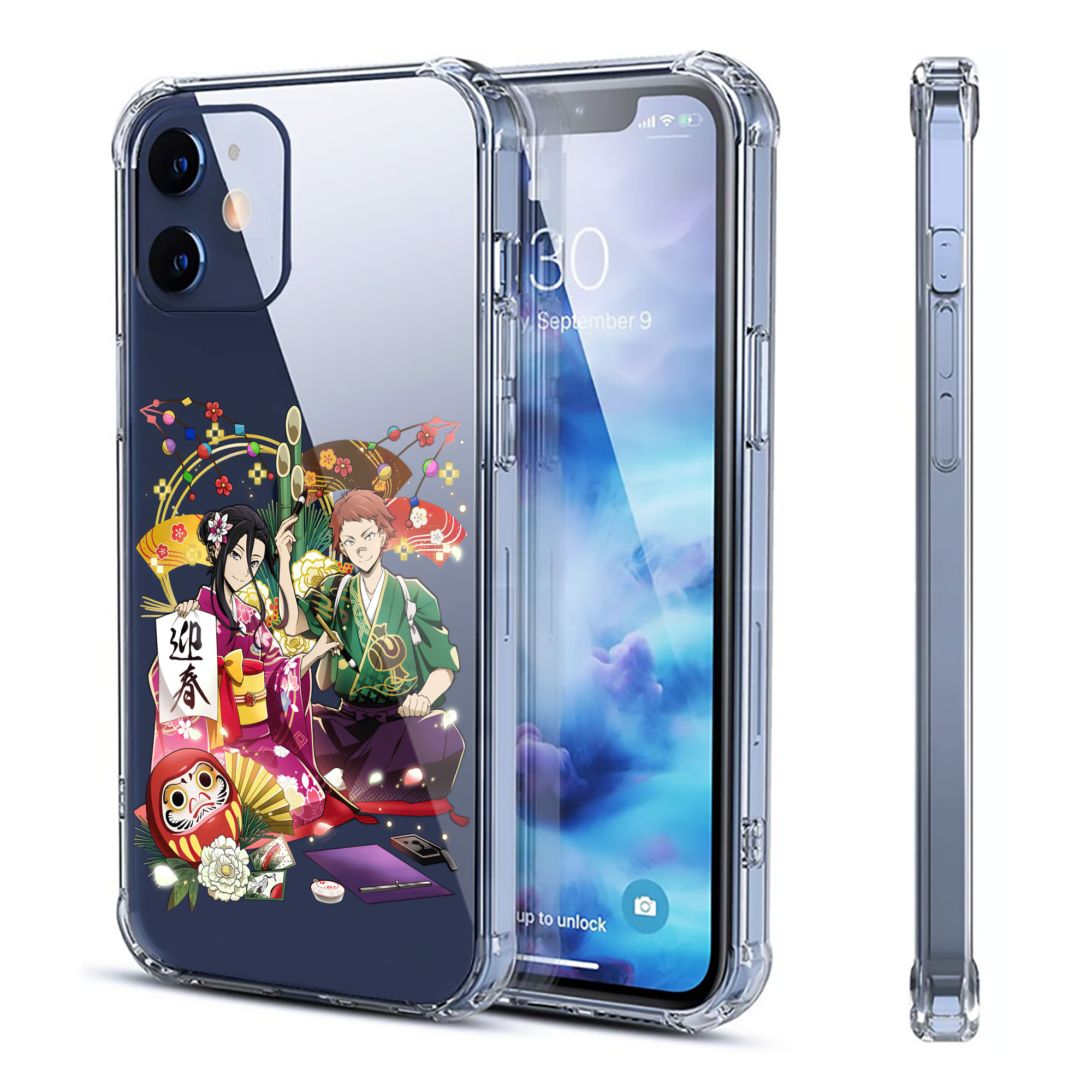 （画像用） 文豪ストレイドッグス Bungo Stray Dogs 【iPhone 12シリーズ対応】透明スマホケース（クリアソフトケース）
